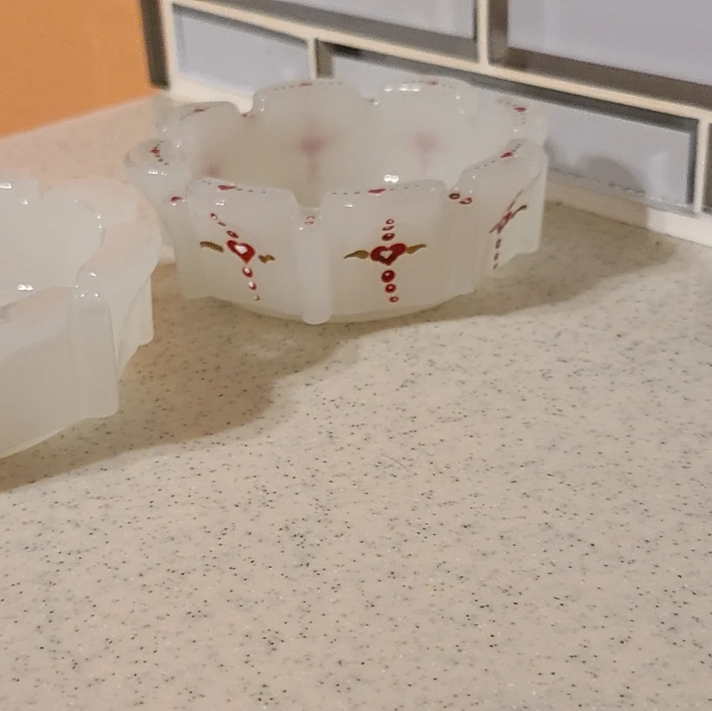 Two Retro Glass Ashtrays for sale